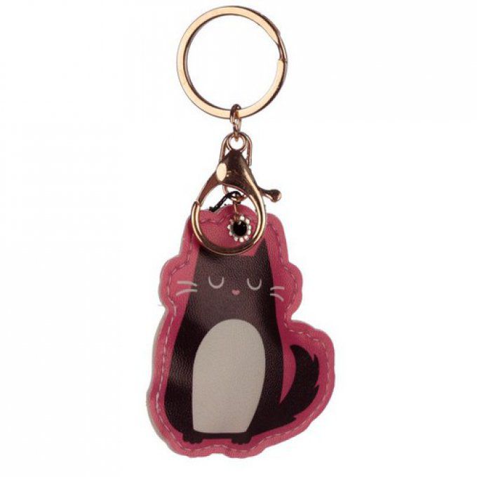 Porte-clé Effet Cuir Feline Fine - Chat