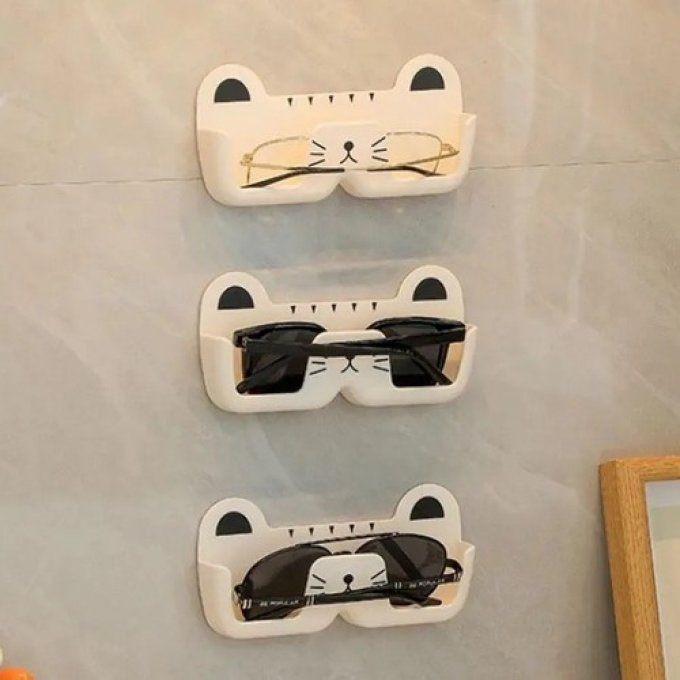 Etui mural chat à lunettes