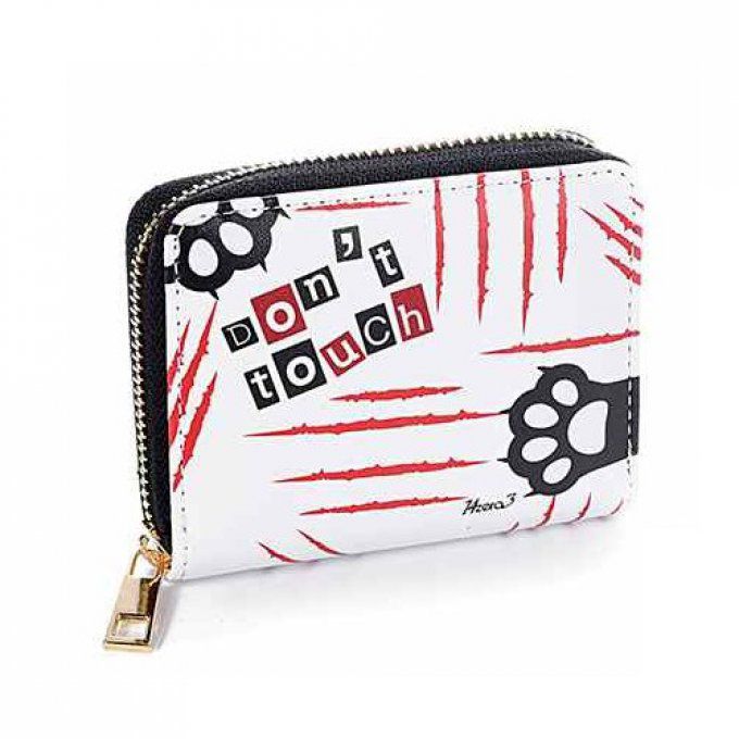 Porte-monnaie chat best friends noir et blanc