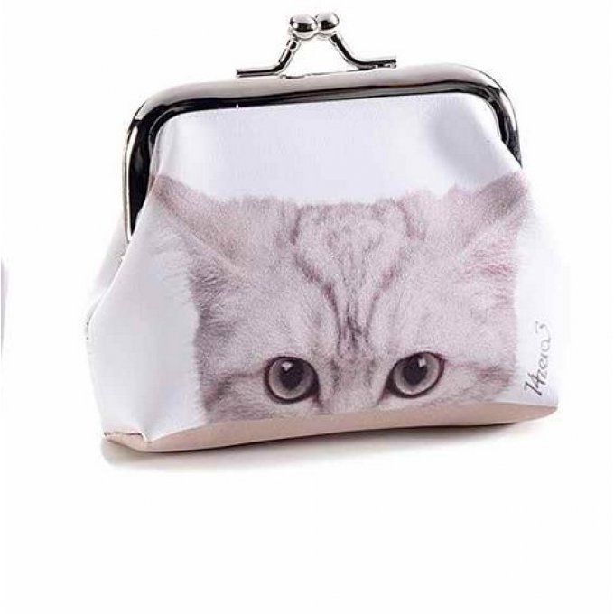 Petit porte-monnaie regard de chat