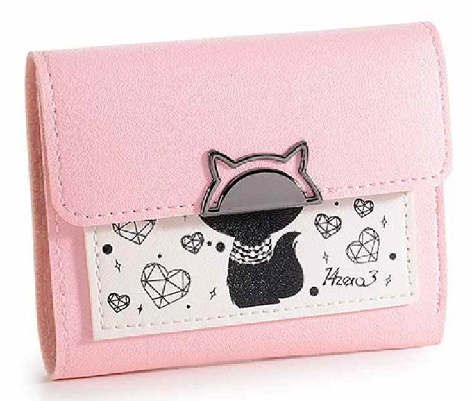 Portefeuille chat "Pretty Cat" en simili-cuir