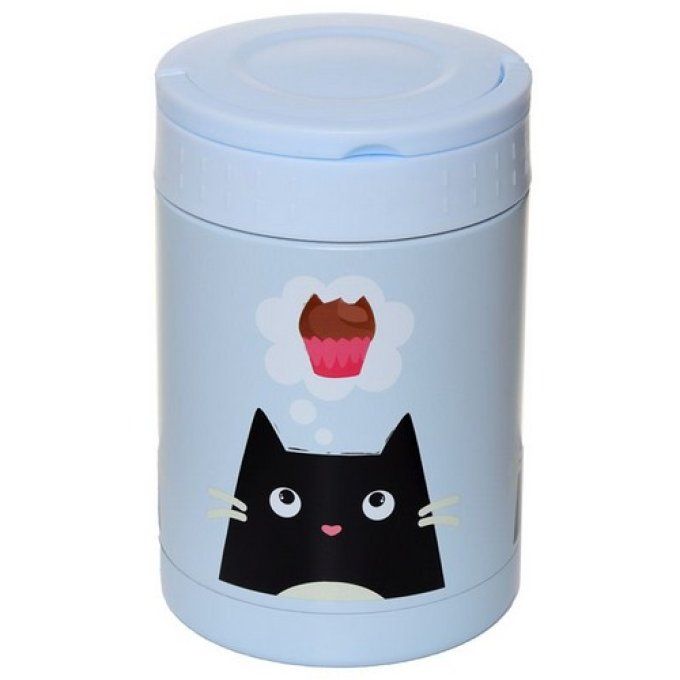 Boîte Repas isolé en Acier Inoxydable 500ml Feline Fine - Chat