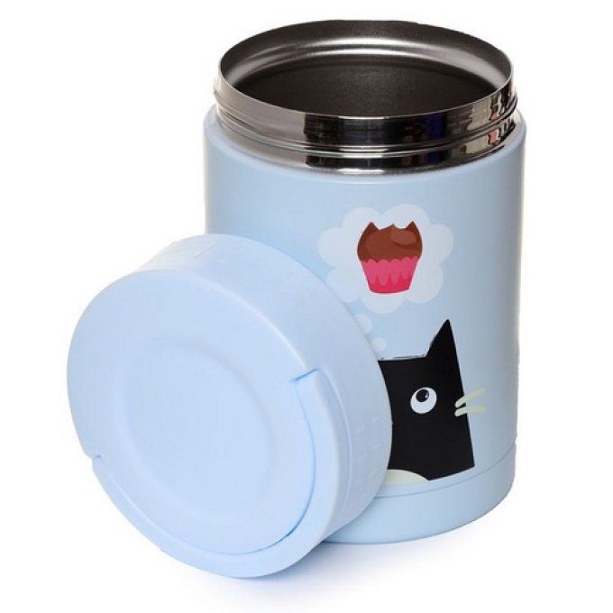 Boîte Repas isolé en Acier Inoxydable 500ml Feline Fine - Chat