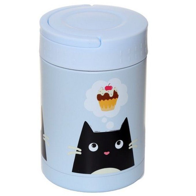 Boîte Repas isolé en Acier Inoxydable 500ml Feline Fine - Chat