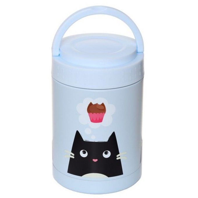 Boîte Repas isolé en Acier Inoxydable 500ml Feline Fine - Chat