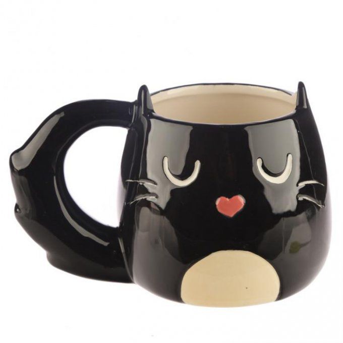 tasse chat noir