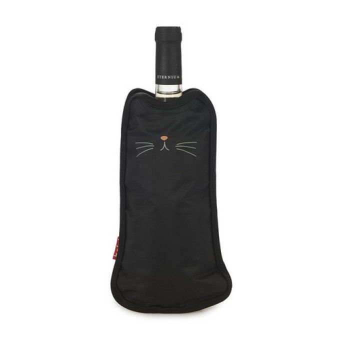 Refroidisseur de vin Meow chat noir