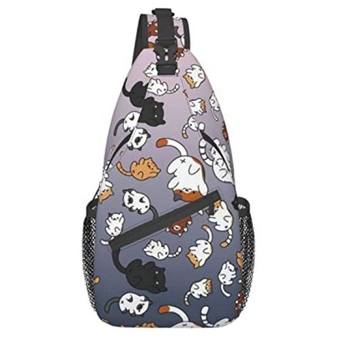 Sac à dos dessins de chats.