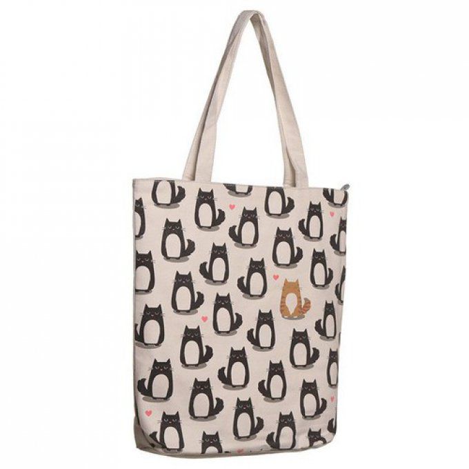 Sac en coton chat-ping