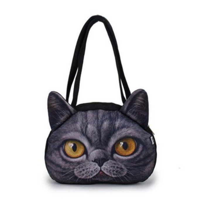 Sac à main tête de chat