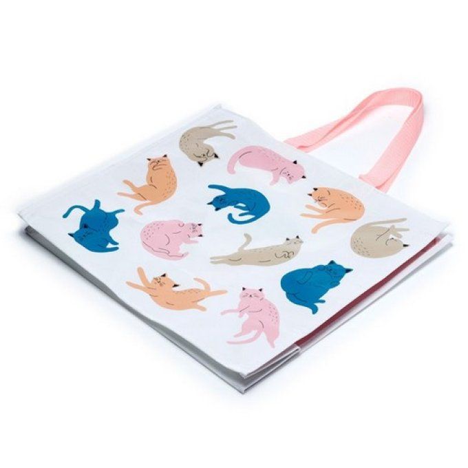 Sac de Courses en Plastique Recyclé RPET Cat's Life - Chat