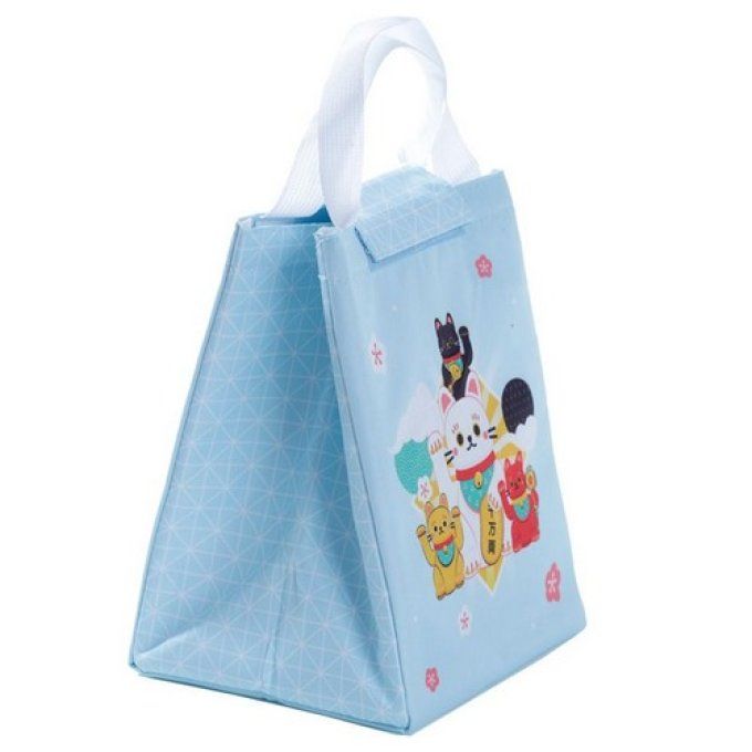 Sac Repas Isotherme Pliable Maneki Neko - Chat Porte-bonheur 