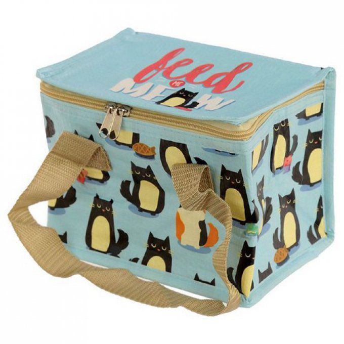  Sac à Repas Isotherme bleu Feline Fine - Chat
