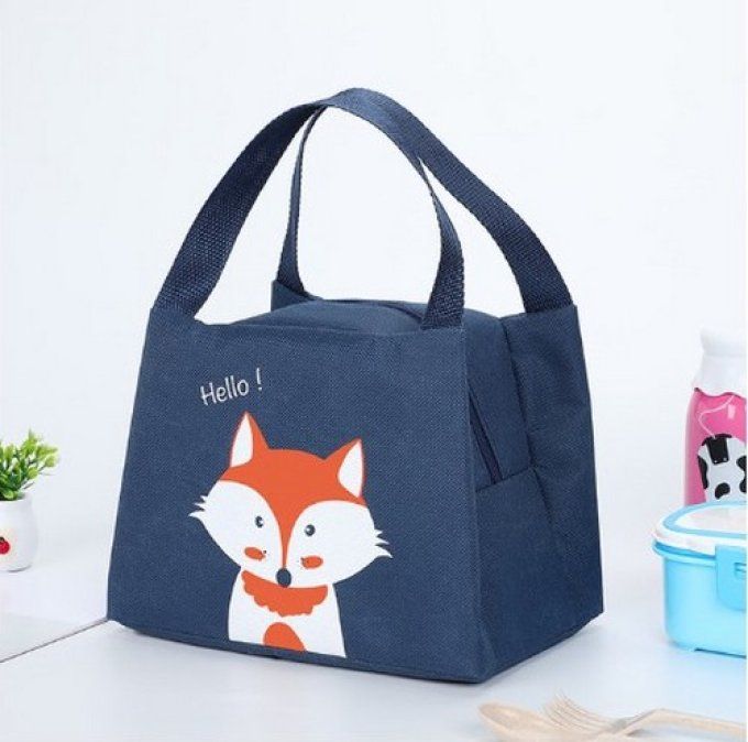 Sac isotherme bleu joil renard.