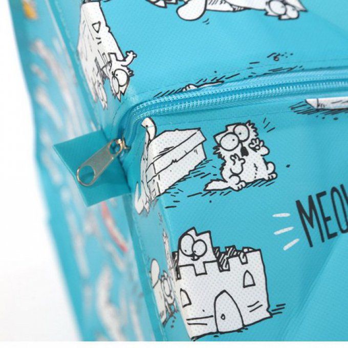 Sac à linge et rangement chat bleu simon's cat