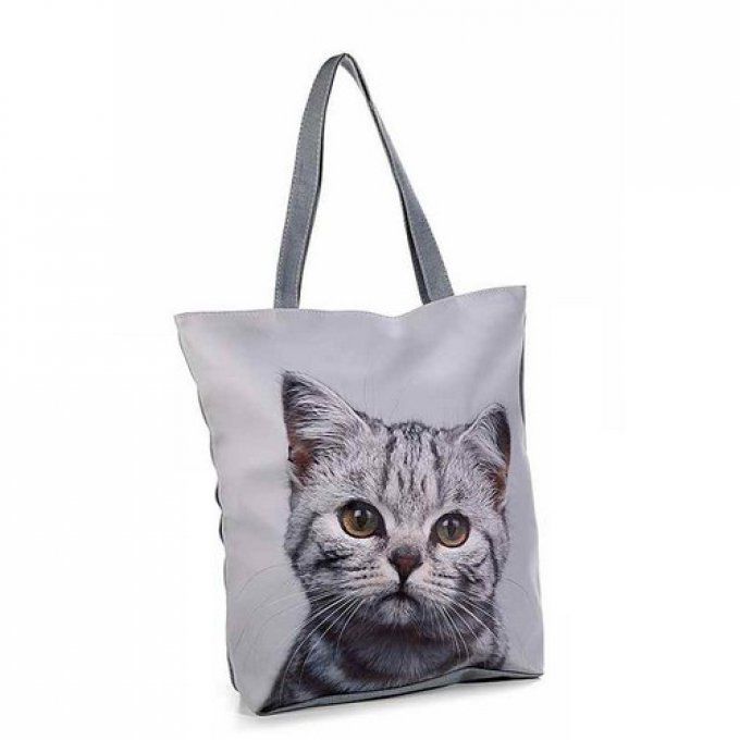 Grand sac cabas photos de chat