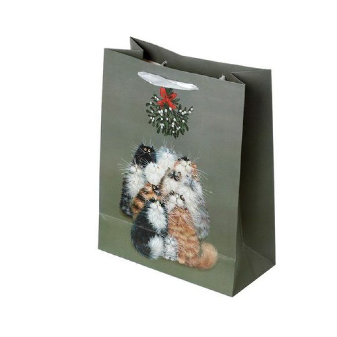 Sachet cadeau enfant - Chat rose - Mistincelle