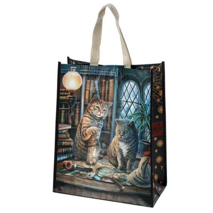 Sac shopping chats Purrlock Holmes .