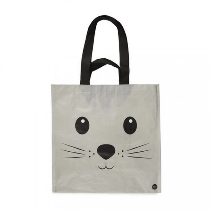 Balvi Sac pour les courses chat Kitty Couleur gris .