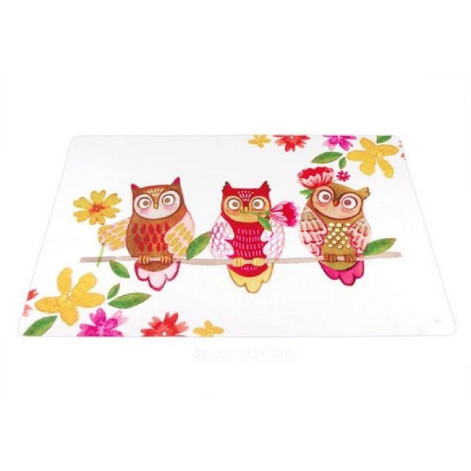 Set de table les chouettes d'automne.
