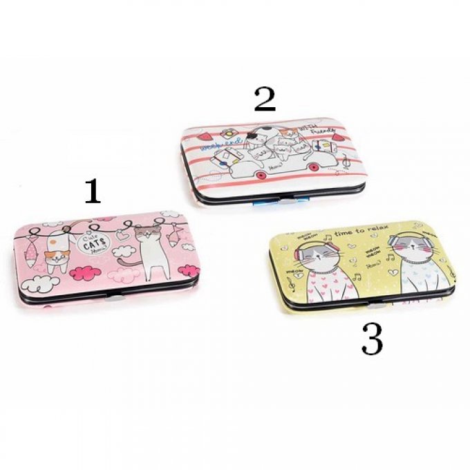 Coffret manucure 7 accessoires chat fun 