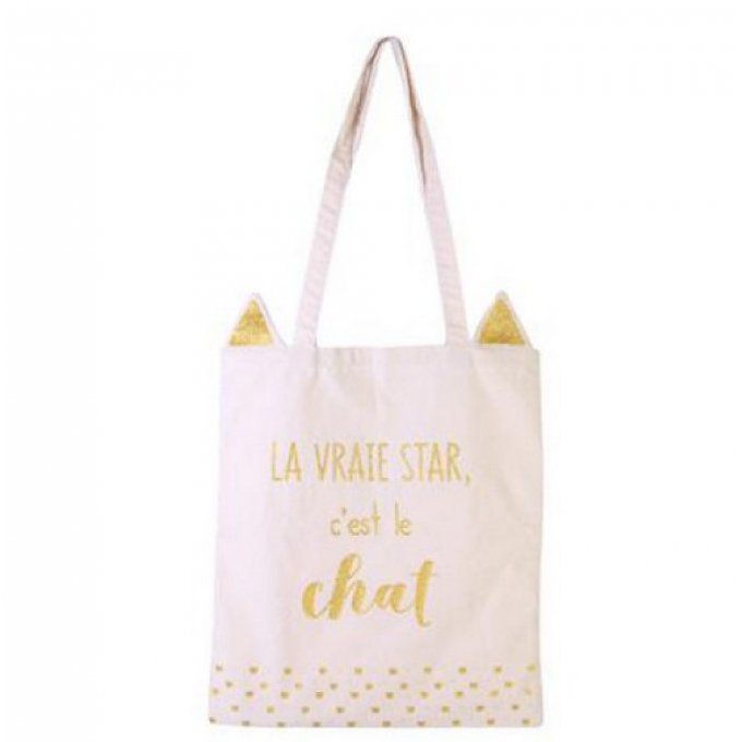 Sac en toile le chat star