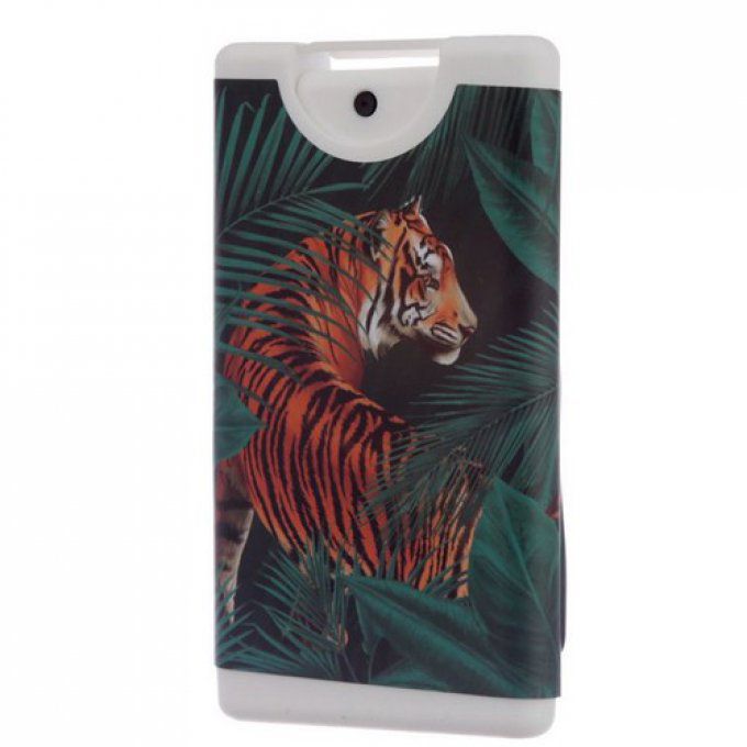 Spray désinfectant rechargeable pour les mains tigre dans la jungle