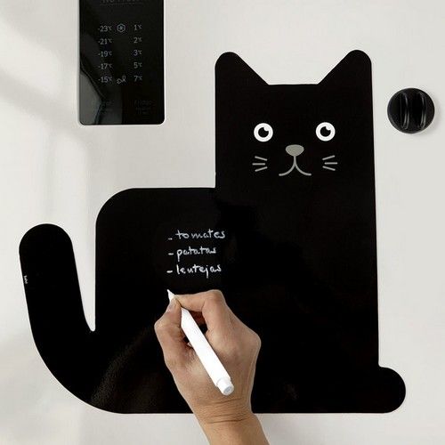  Tableau magnétique gros chat noir
