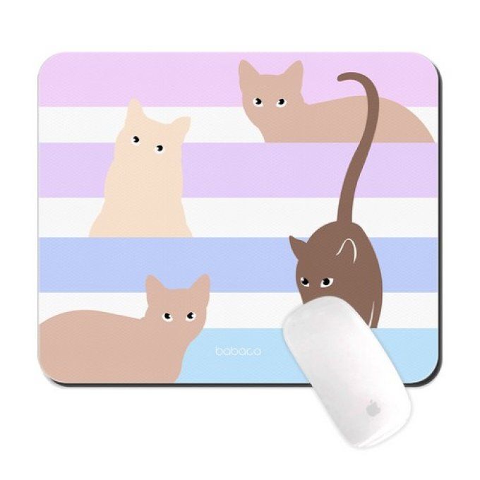 Tapis de souris famille de chats