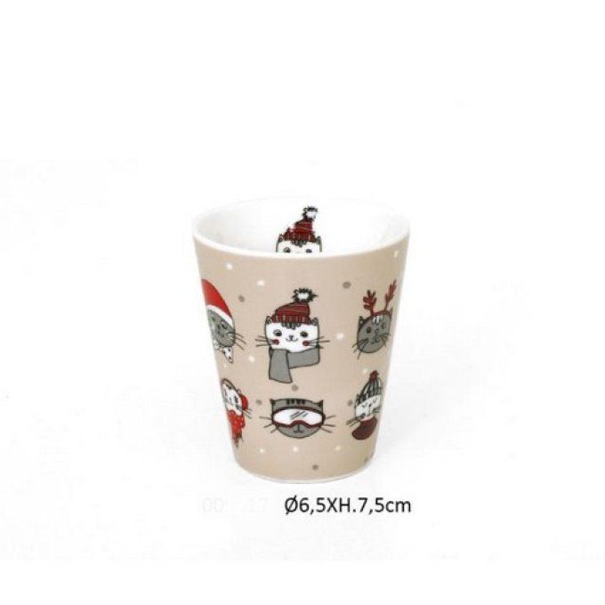 Tasse gobelet les chats d'hiver