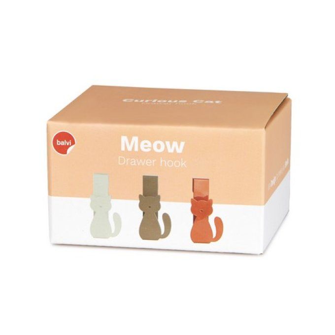 Porte-torchon pour tiroir chat Meow! lot de 3