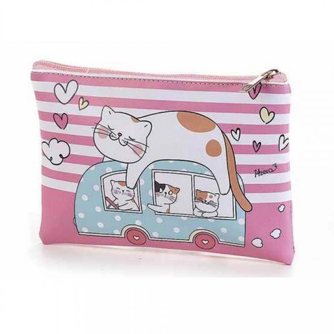 Pochette chat fun message  1 à 4