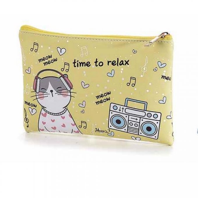 Pochette chat fun message  1 à 4