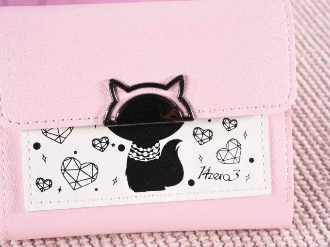 Portefeuille chat "Pretty Cat" en simili-cuir