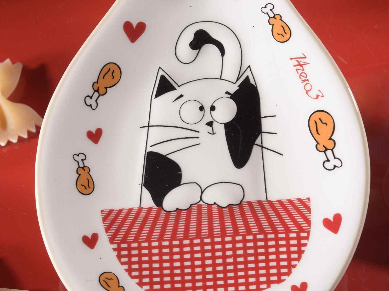 Set gant de cuisine et manique en coton imprimé Funny Cats