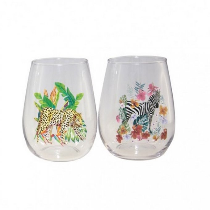 ensemble de 4 verres savane aulica