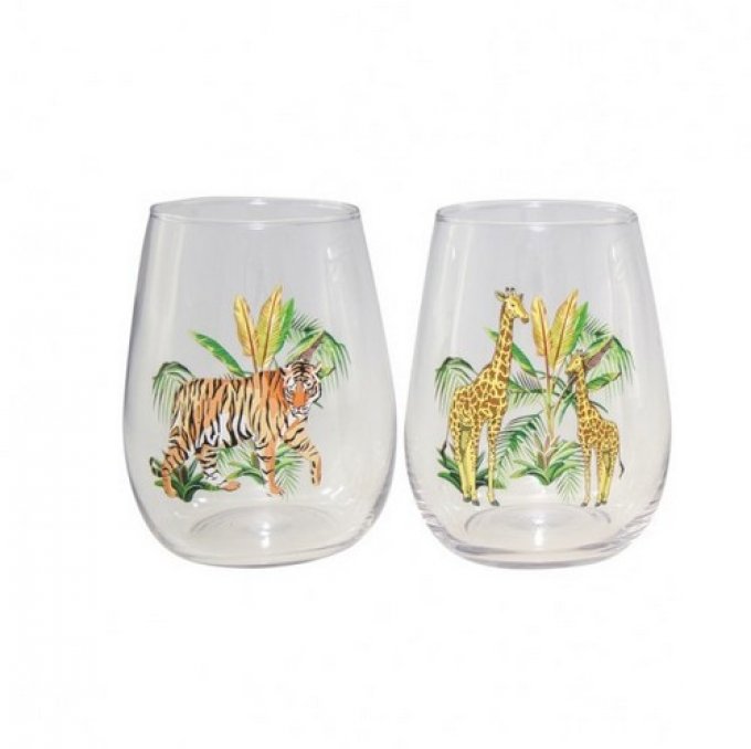 ensemble de 4 verres savane aulica