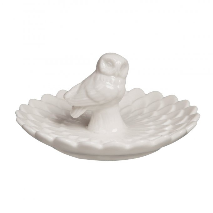 coupelle hibou blanc